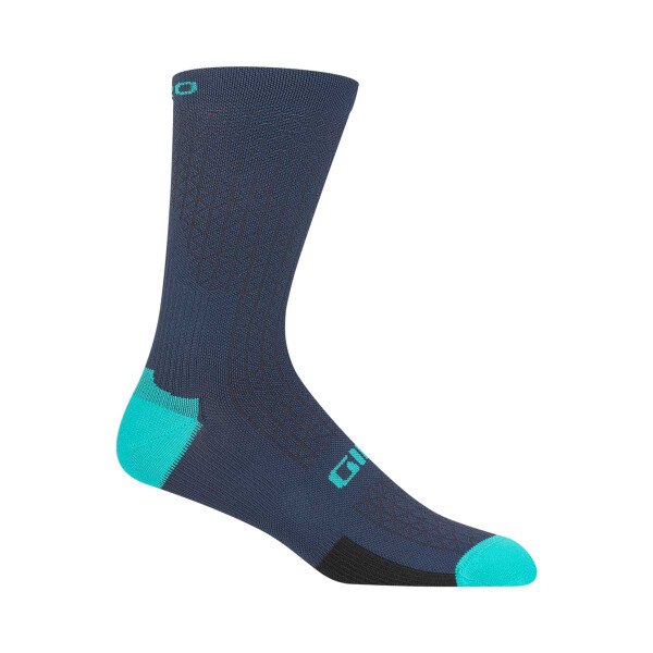 Giro HRC Team Sock in Phantom Blue and Screaming Teal